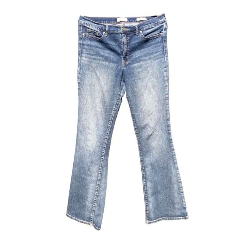Jessica Simpson Womens Jeans 12/31 Blue Mid Rise Bootcut Stretch Denim